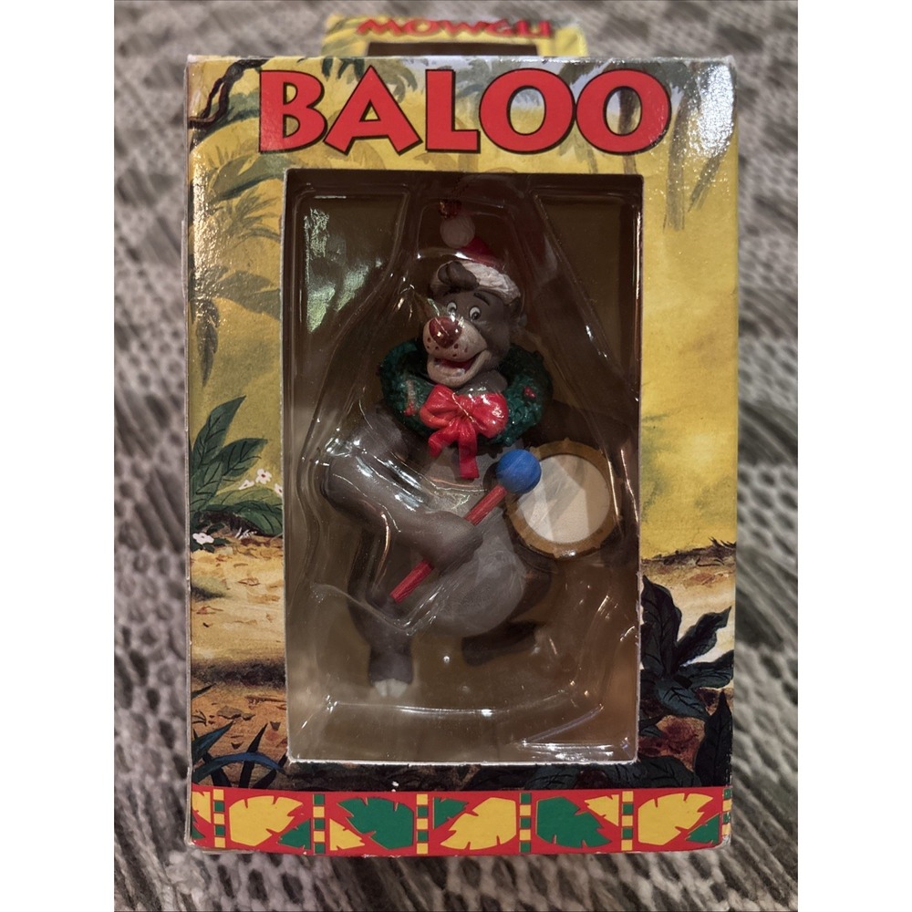 1996 Grolier Walt Disney's The Jungle Book MOWGLI & BALOO Ornaments First issue - Picture 4 of 8